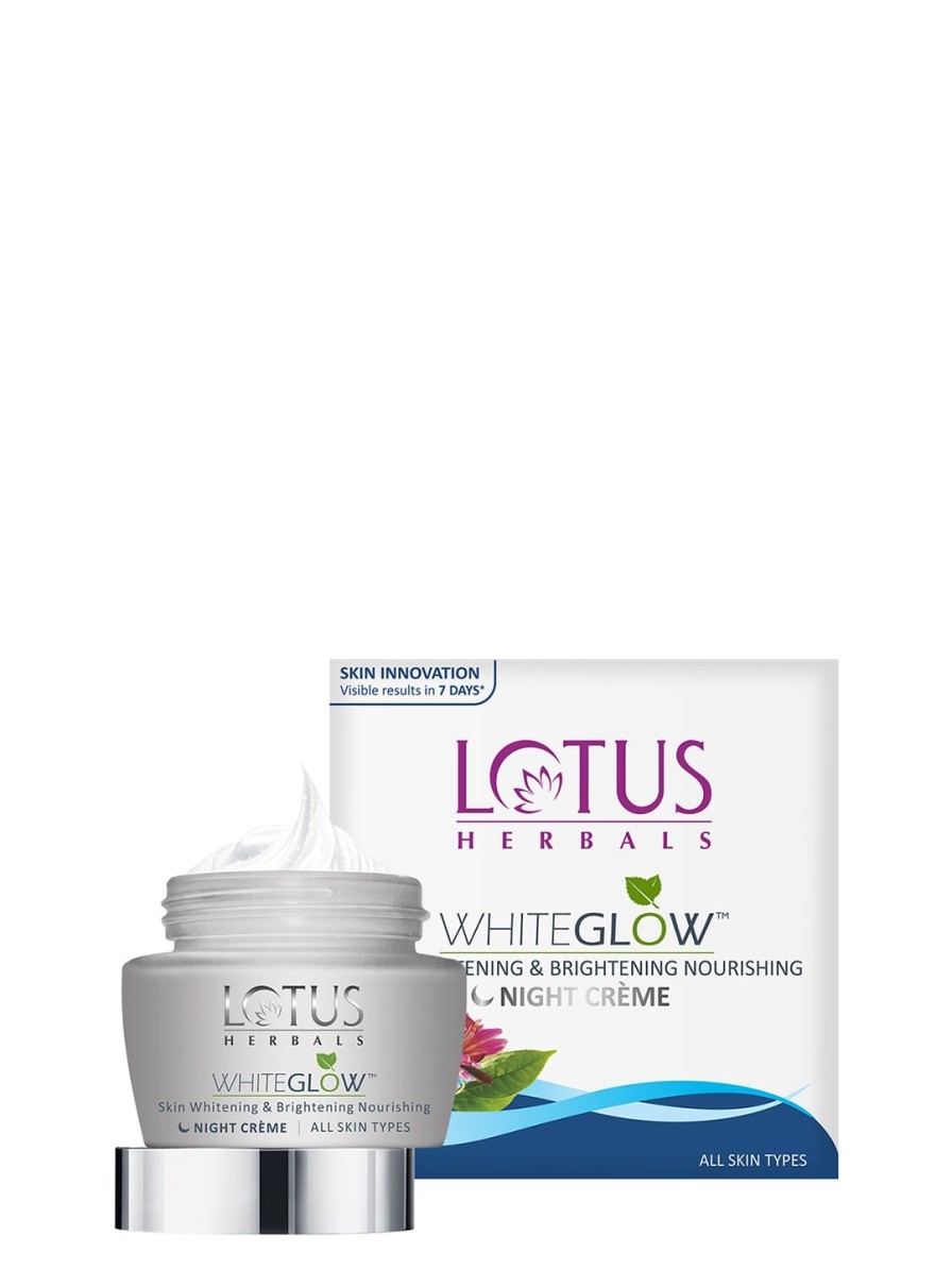 Women Lotus Herbals Skincare | Buy Lotus Herbals Sustainable Whiteglow Whitening Brightening Nourishing Night Creme 60G - Personal Care For Women