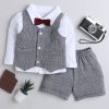 Kids BUMZEE Party Wear | Buy Bumzee Infant Boys Pure Cotton Shirt With Shorts & Waistcoat - Apparel For Boys