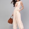 Women Pannkh Jumpsuits | Buy Pannkh Women Off White & Beige Printed Basic Jumpsuit - Apparel For Women