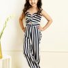 Kids BAESD Dungarees & Jumpsuits | Buy Baesd Girls Striped Crepe Basic Jumpsuit - Apparel For Girls