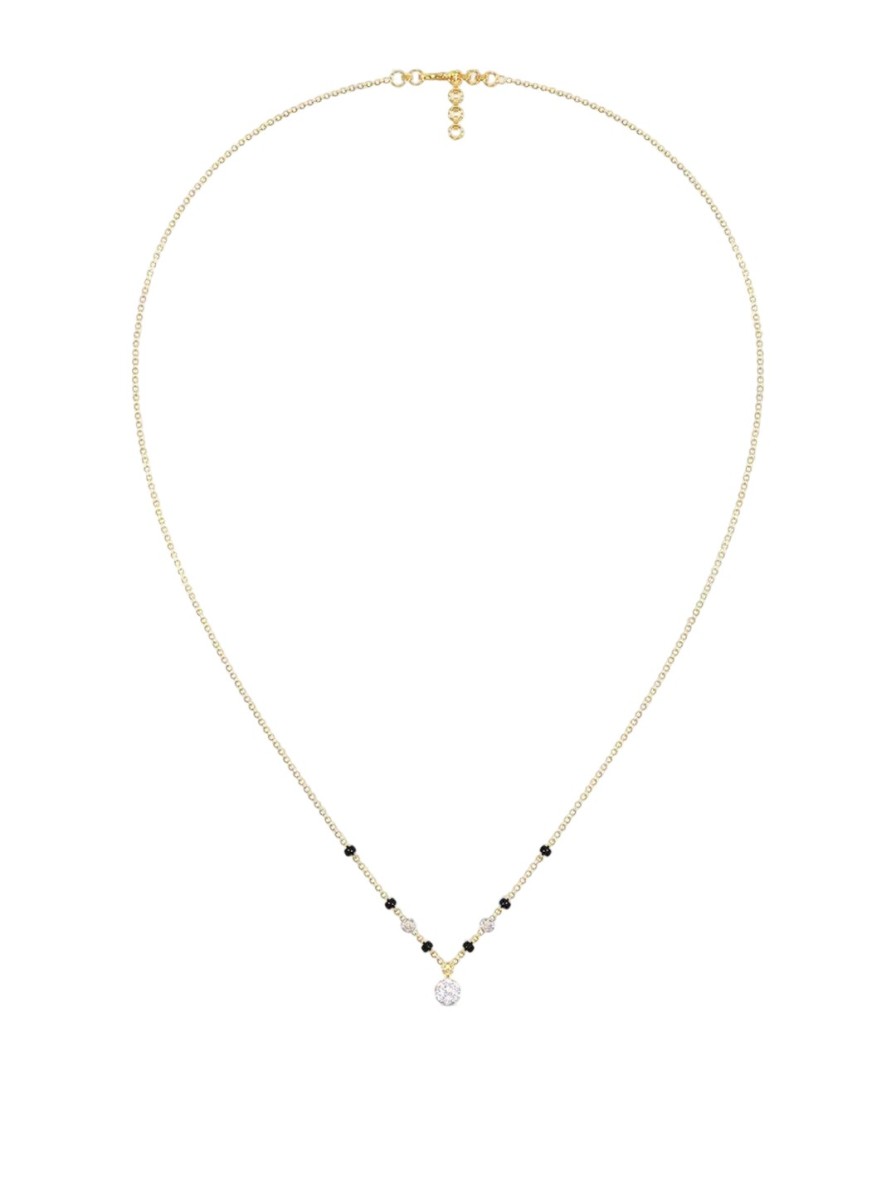 Women CANDERE A KALYAN JEWELLERS COMPANY Fine Jewellery | Buy Candere A Kalyan Jewellers Company 18Kt Gold Bis Hallmark Diamond Pendant With Chain - Accessories For Women