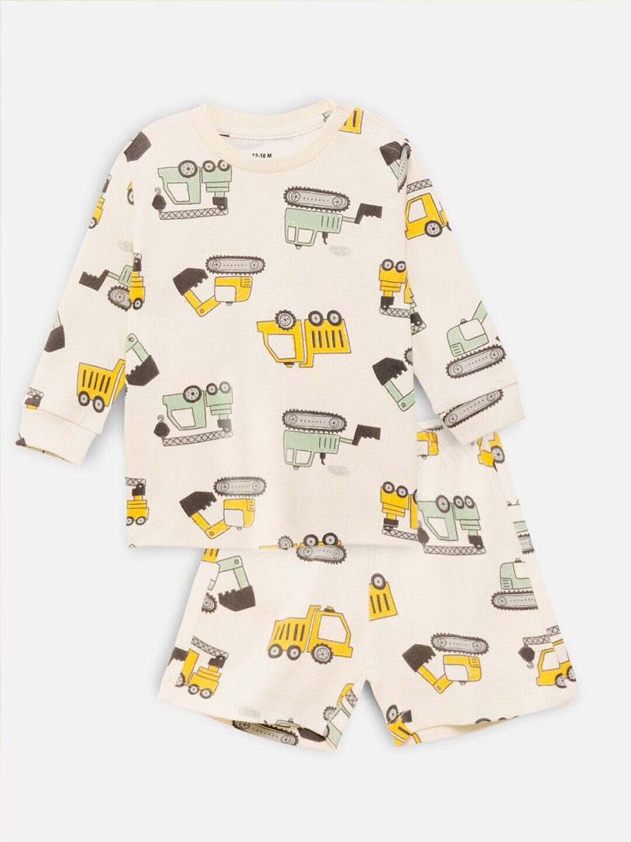 Kids Nap Chief Nightwear & Loungewear | Buy Nap Chief Infants Conversational Printed Pure Cotton Nightsuit - Apparel For Unisex Kids