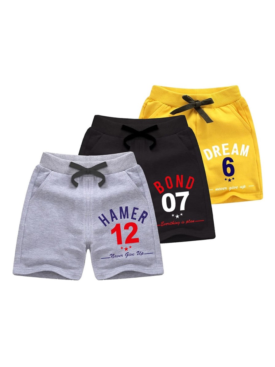 Kids BAESD Shorts | Buy Baesd Pack Of 2 Boys Graphic Printed Pure Cotton Shorts - Apparel For Boys