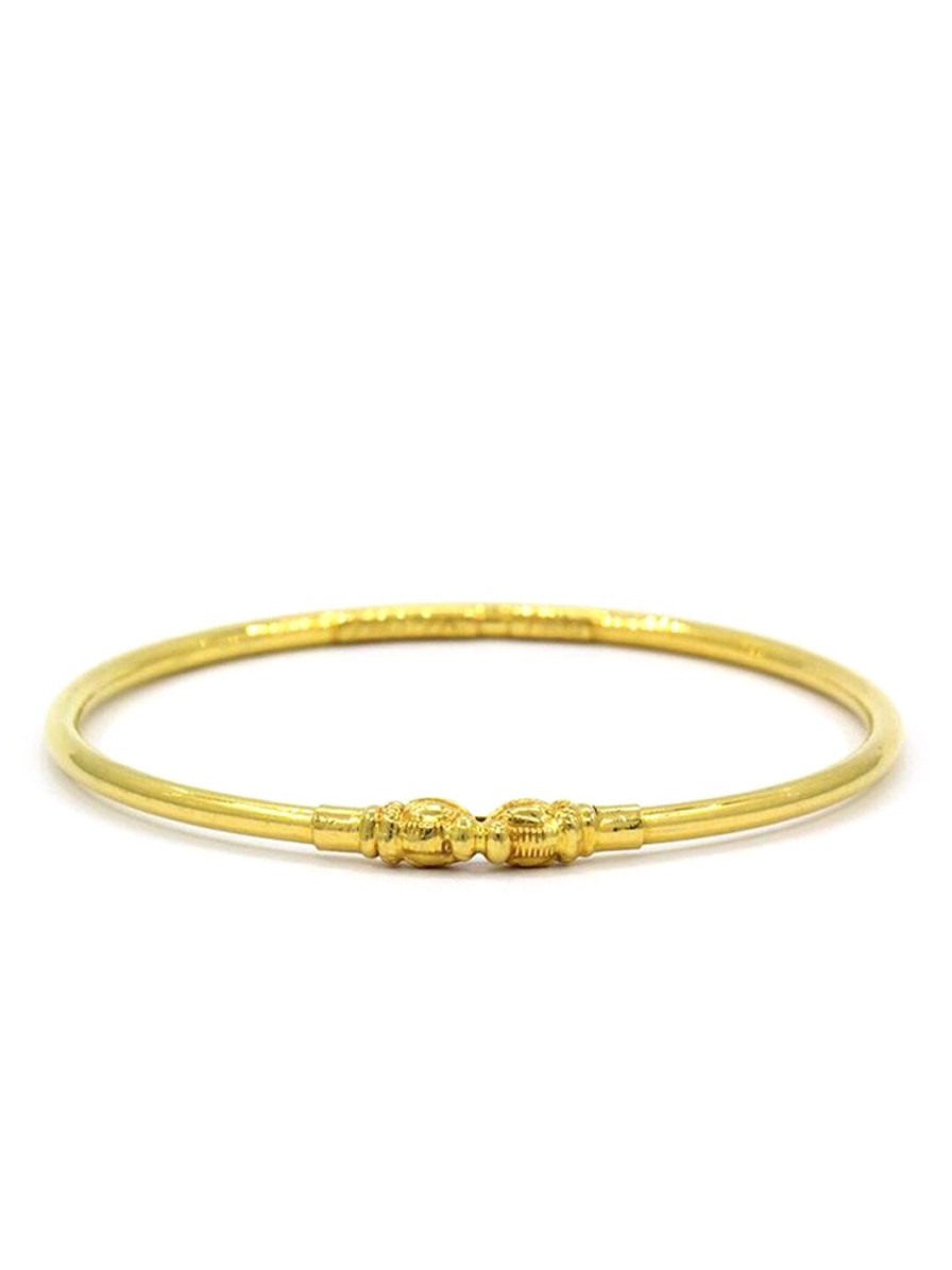 Women CANDERE A KALYAN JEWELLERS COMPANY Fine Jewellery | Buy Candere A Kalyan Jewellers Company 22Kt Gold Tushi Bangle 4.39 G - Accessories For Women