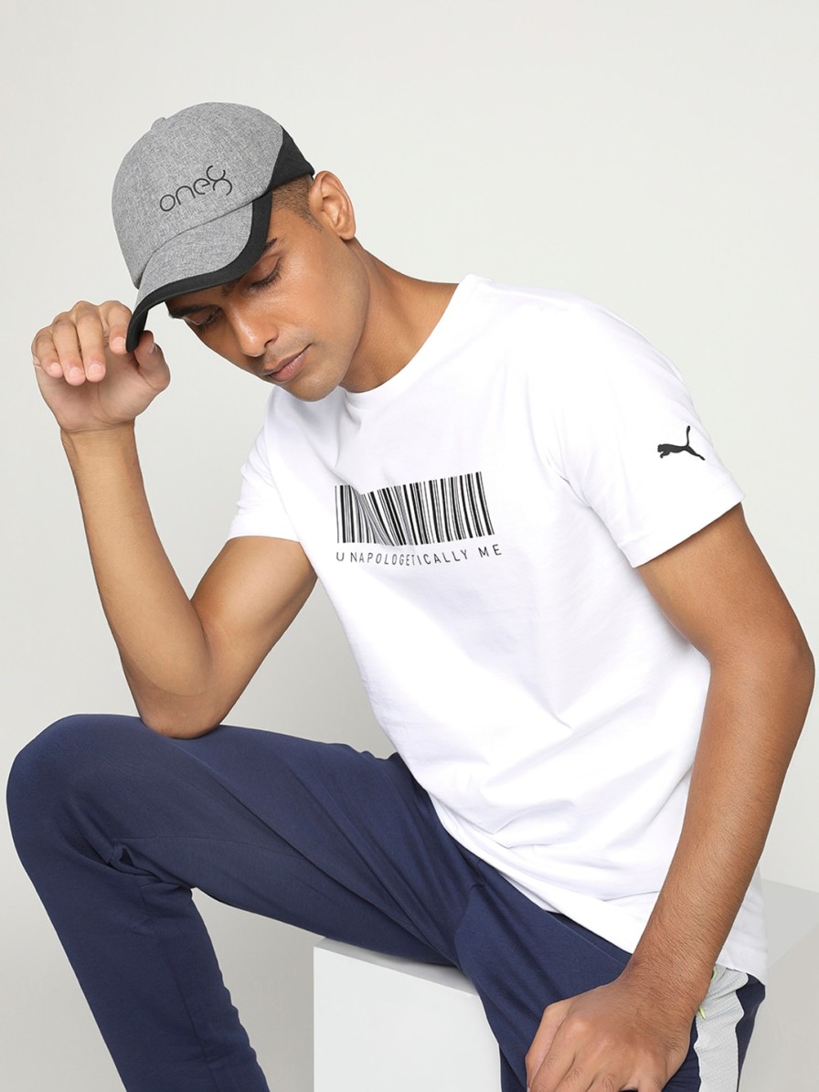 Men one8 x PUMA Sports Accessories | Buy One8 X Puma Unisex Grey & Black Colourblocked Core V2 Baseball Cap - Accessories For Unisex