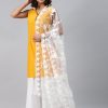 Women WEAVERS VILLA Dupattas & Shawls | Buy Weavers Villa White Embroidered Dupatta - Apparel For Women