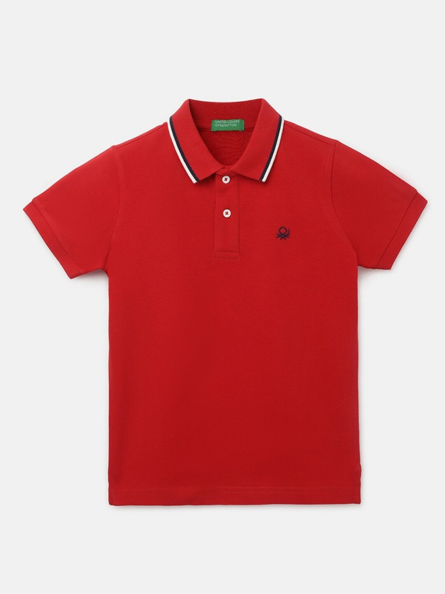 Kids United Colors of Benetton United Colors Of Benetton Kids | Buy United Colors Of Benetton Boys Polo Collar T Shirt - Apparel For Boys