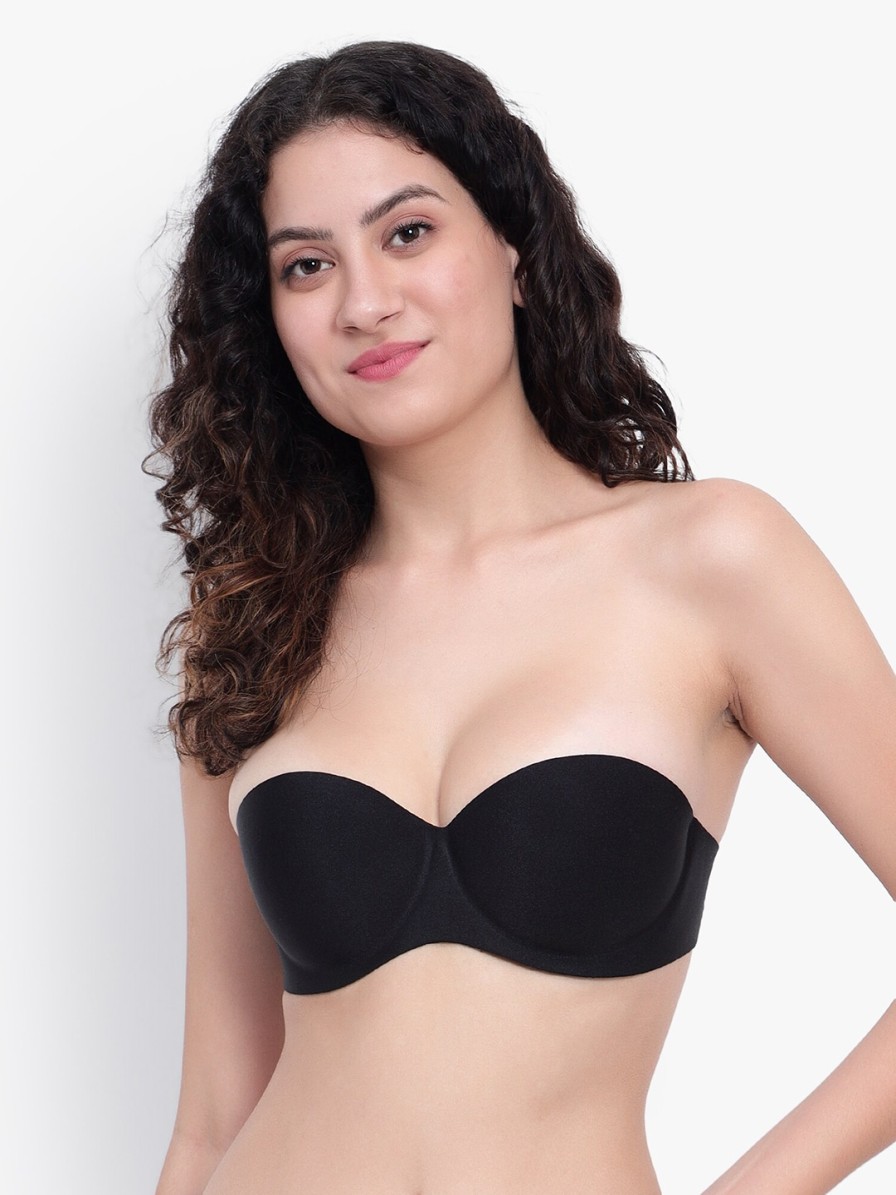 Women BRACHY Bra | Buy Brachy Half Coverage Heavily Padded Bandeau Bra With All Day Comfort - Apparel For Women