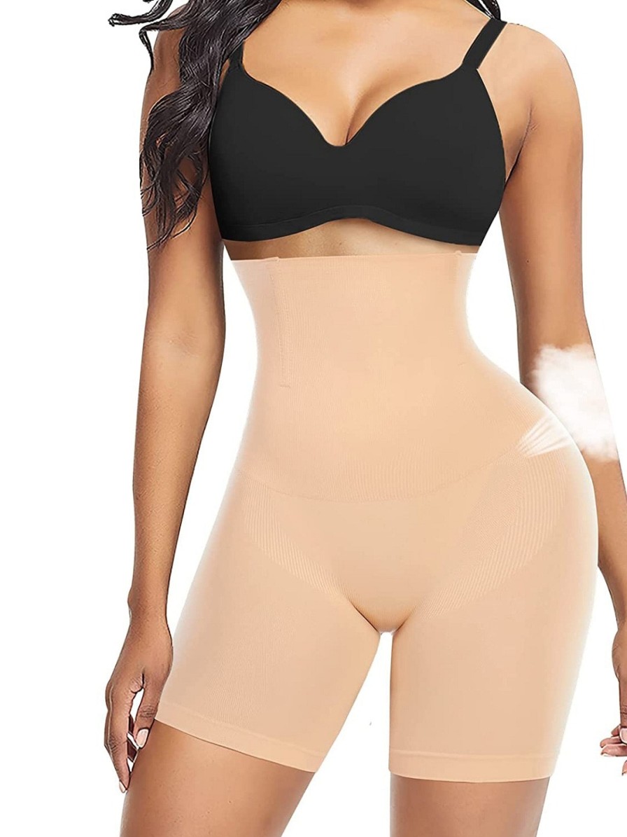 Women HSR Shapewear | Buy Hsr Women Cream Solid Tummy & Thigh Shapewear - Apparel For Women