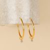 Women CANDERE A KALYAN JEWELLERS COMPANY Fine Jewellery | Buy Candere A Kalyan Jewellers Company 18Kt Bis Hallmark Gold Diamond Studded Earrings 2.0Gm - Accessories For Women