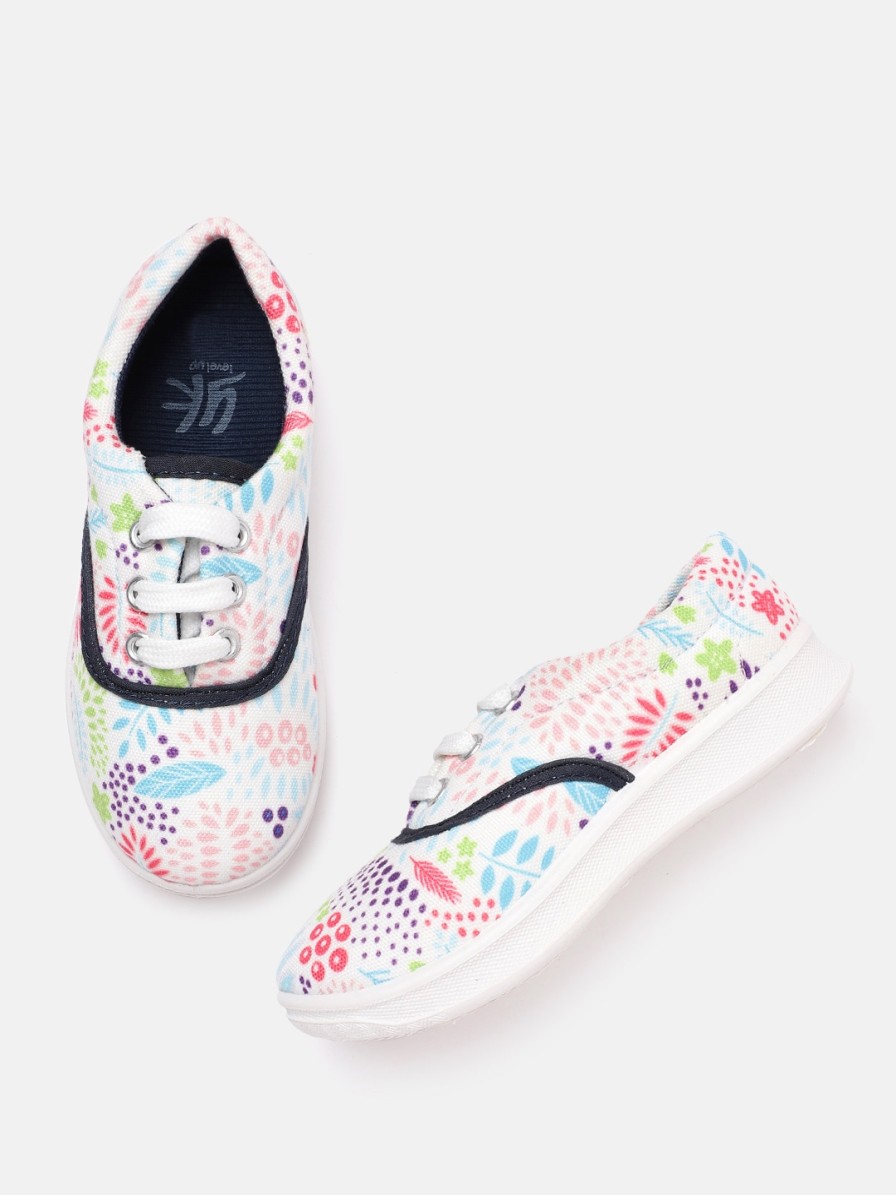 Kids YK Yk | Buy Yk Girls Multicoloured Printed Sneakers - Footwear For Girls