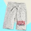 Kids U.S. Polo Assn. Kids Shorts | Buy U.S. Polo Assn. Kids Boys Off White & Black Solid Mid Rise Shorts - Apparel For Boys