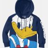 Kids BONKIDS Jacket, Sweater & Sweatshirts | Buy Bonkids Boys Navy Blue Printed Hooded Sweatshirt - Apparel For Boys