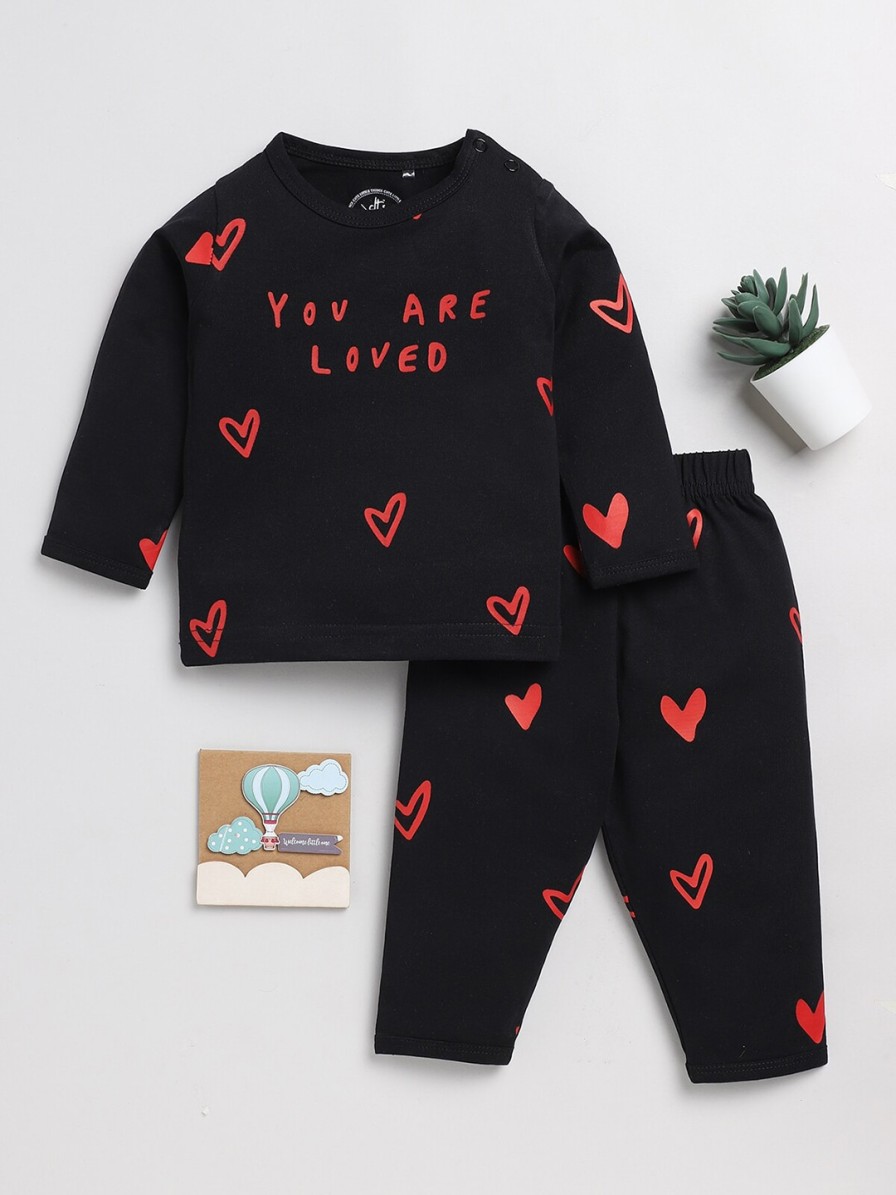 Kids Clt.s Nightwear & Loungewear | Buy Clt.S Kids Graphic Printed Pure Cotton Night Suit - Apparel For Unisex Kids