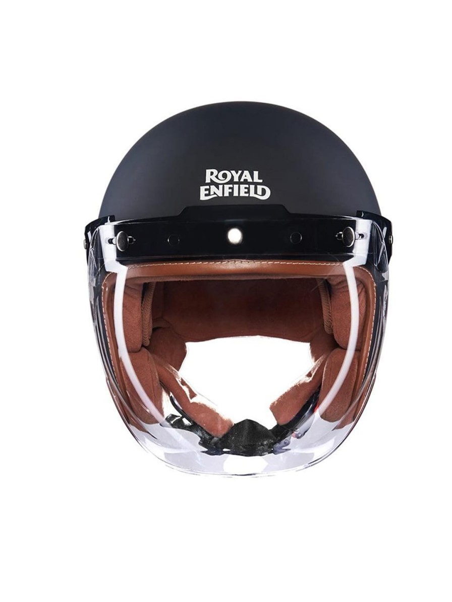 Men Royal Enfield Helmets | Buy Royal Enfield Black Solid Open Face Helmet - Accessories For Unisex