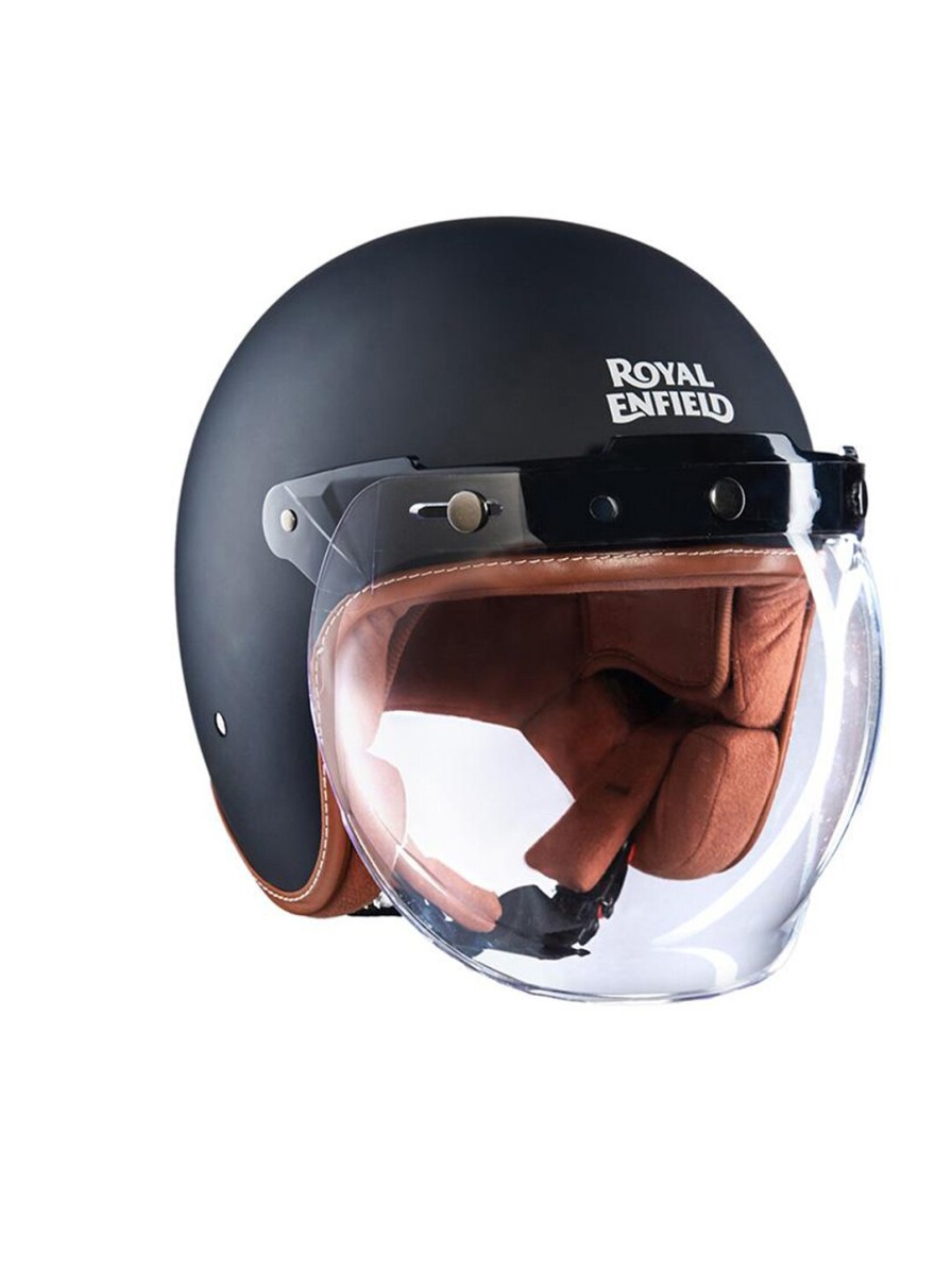 Men Royal Enfield Helmets | Buy Royal Enfield Black Solid Open Face Helmet - Accessories For Unisex