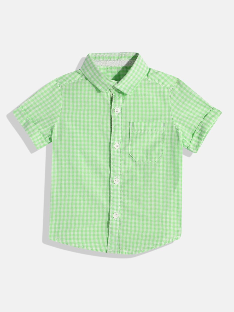 Kids mothercare Mothercare | Buy Mothercare Boys Gingham Checked Pure Cotton Casual Shirt - Apparel For Boys