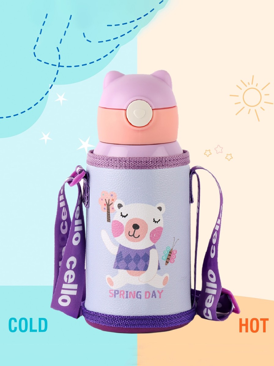 Kids Cello Bags & Backpacks | Buy Cello Toddy Purple Hot & Cold Stainless Steel Kids Water Bottle 550Ml - Home For Unisex Kids