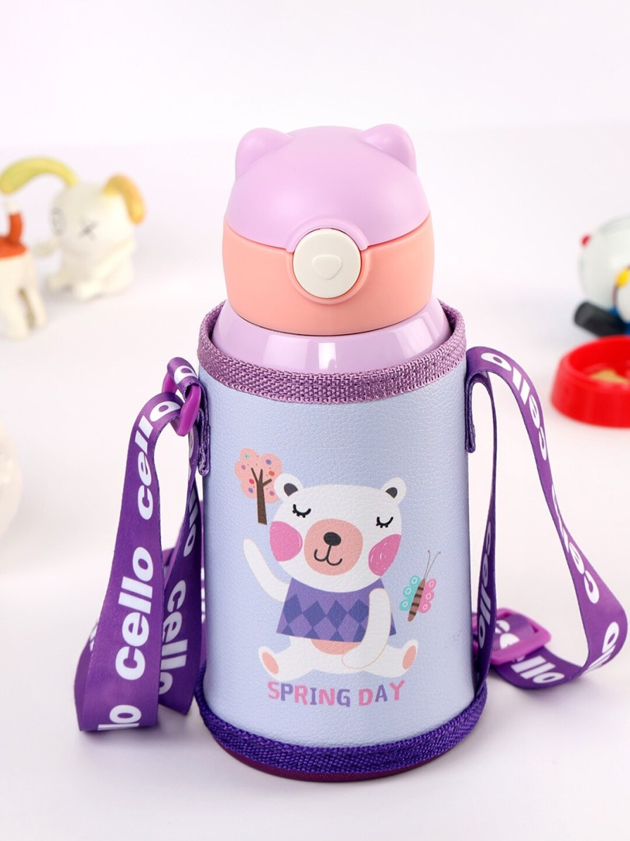 Kids Cello Bags & Backpacks | Buy Cello Toddy Purple Hot & Cold Stainless Steel Kids Water Bottle 550Ml - Home For Unisex Kids