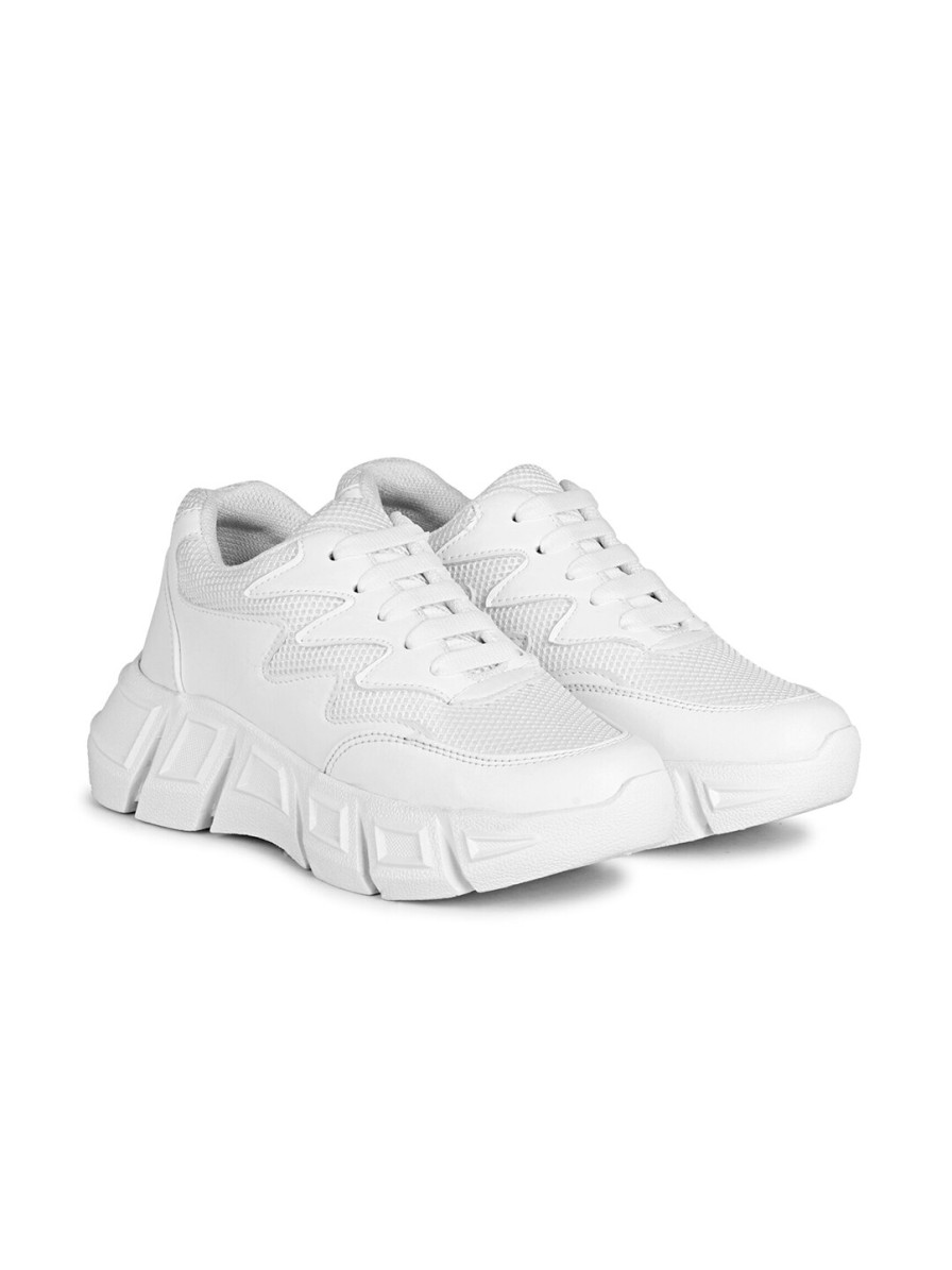 Women Denill Sports Shoes & Floaters | Buy Denill Women White Solid Running Shoes - Footwear For Women