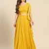 Women MABISH by Sonal Jain Lehenga Cholis | Buy Mabish By Sonal Jain Yellow Ready To Wear Lehenga & Blouse With Dupatta - Apparel For Women