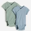 Kids H&M Bodysuits | Buy H&M Infant Girls 2 Pack Wrapover Bodysuits - Apparel For Girls