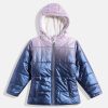 Kids Okane Jacket, Sweater & Sweatshirts | Buy Okane Girls Ombre Hooded Padded Jacket - Apparel For Girls