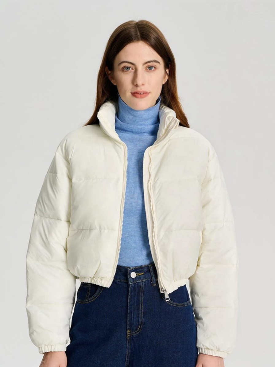 Women Kotty Jackets | Buy Kotty Stand Collar Crop Puffer Jacket - Apparel For Women