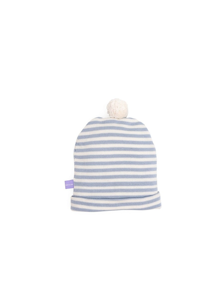 Kids MiArcus Caps & Hats | Buy Miarcus Boys Blue & White Printed Beanie - Accessories For Boys