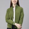 Women Foreign Culture By Fort Collins Jackets | Buy Foreign Culture By Fort Collins Mock Collar Bomber Jacket - Apparel For Women