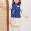 Kids Tiber Taber Winter Wear | Buy Tiber Taber Boys Floral Lightweight Crop Tailored Jacket With Patchwork - Apparel For Boys