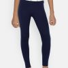 Kids Marks & Spencer Tights & Leggings | Buy Marks & Spencer Girls Navy Blue Solid Leggings - Apparel For Girls