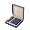 Men WildHorn Accessory Gift Sets | Buy Wildhorn Men Navy Blue & Black Rfid Protected Genuine Leather Wallet & Pen Accessory Gift Set - Accessories For Men