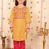 Kids Sangria Kurta Sets | Buy Sangria Girls Floral Printed Pure Cotton Kurta With Palazzos - Apparel For Girls