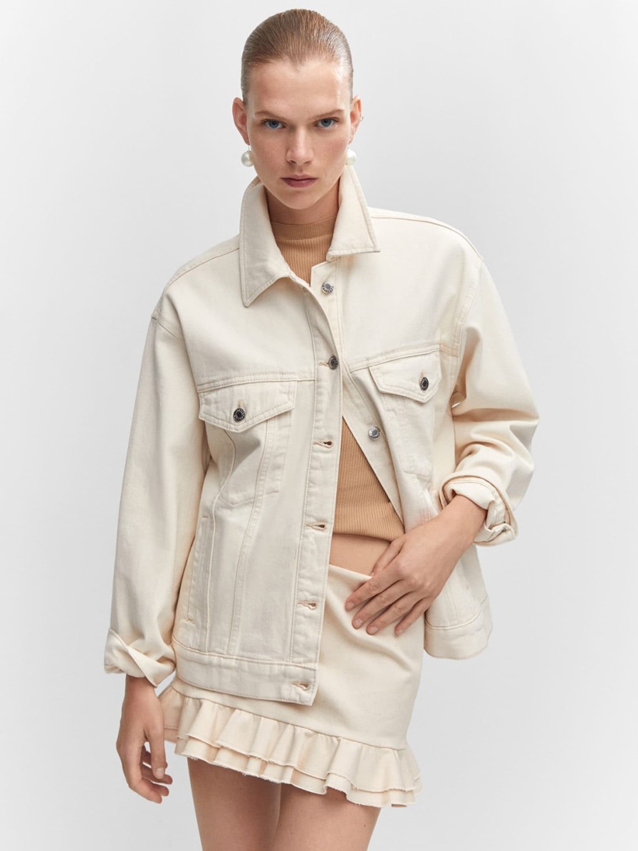 Women MANGO Jackets | Buy Mango Women Pure Cotton Denim Jacket - Apparel For Women