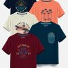 Kids HELLCAT T-Shirts | Buy Hellcat Boys Pack Of 5 Round Neck Typography Printed Cotton T Shirt - Apparel For Boys