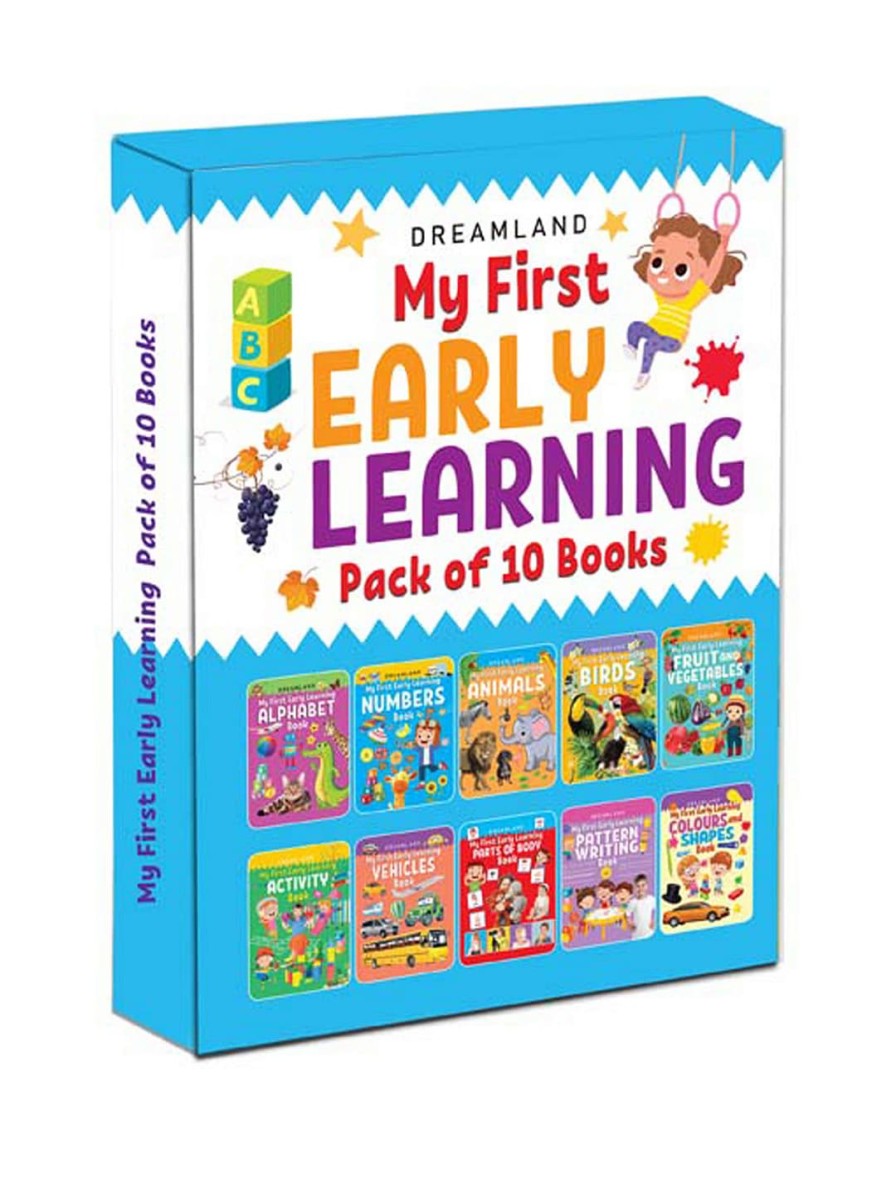 Kids Dreamland Learning & Development | Buy Dreamland Kids Set Of 10 My First Early Learning Book - Toys And Games For Unisex Kids