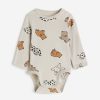 Kids H&M Bodysuits | Buy H&M Boys Pure Cotton Long Sleeved Bodysuit - Apparel For Boys