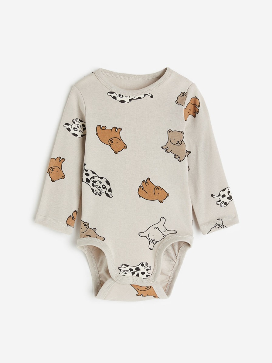 Kids H&M Bodysuits | Buy H&M Boys Pure Cotton Long Sleeved Bodysuit - Apparel For Boys