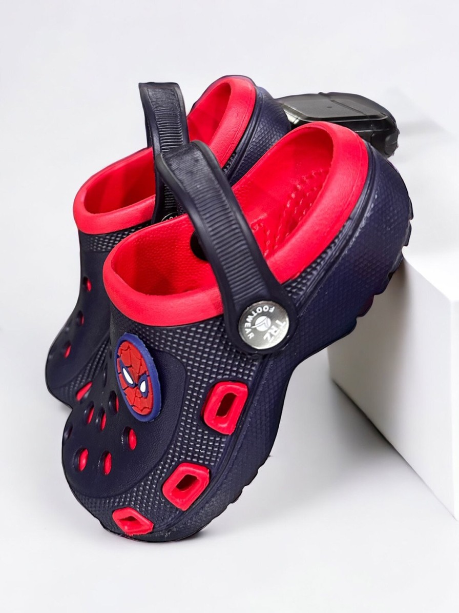 Kids BAESD Flipflops | Buy Baesd Kids Spider Man Applique Clogs - Footwear For Unisex Kids