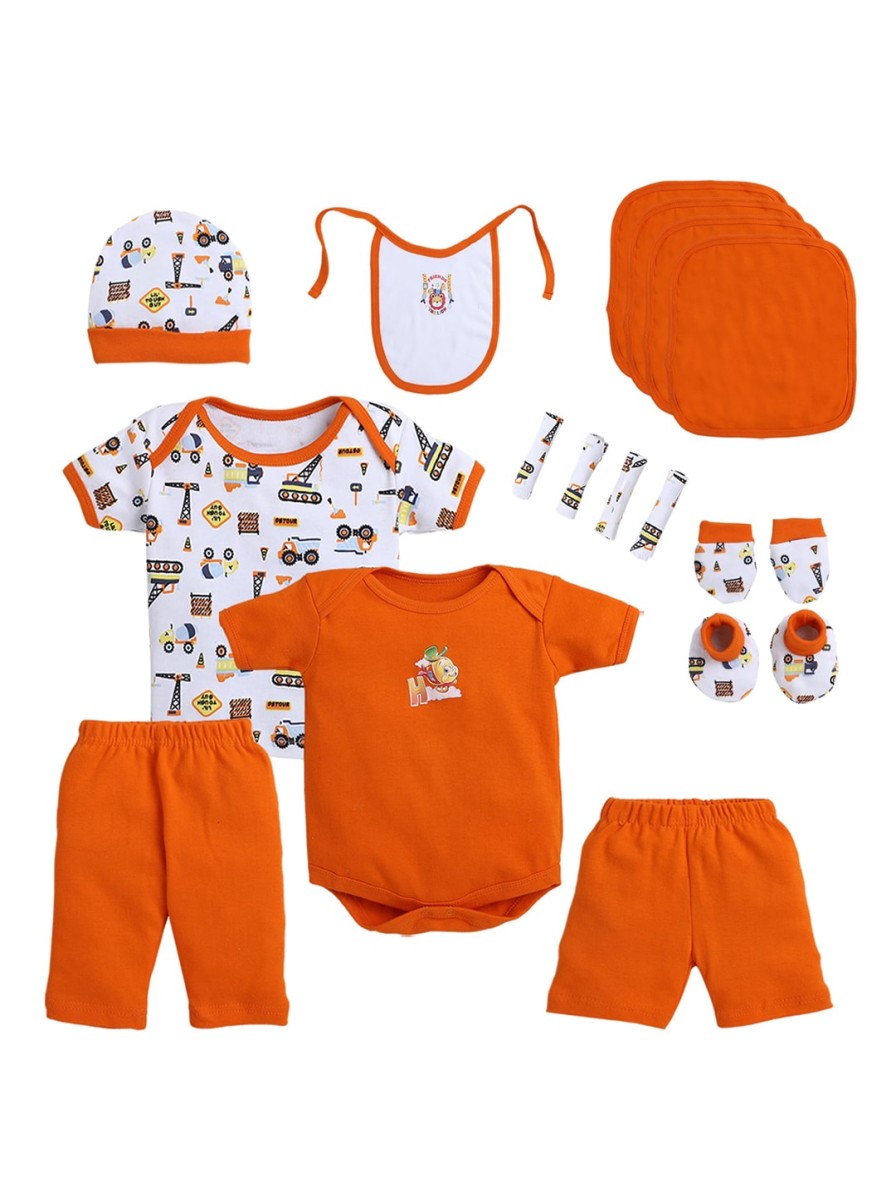 Kids EIO Infant Care | Buy Eio Unisex Kids Orange Baby Apparel Gift Set - Apparel For Unisex Kids