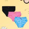 Kids DChica Innerwear & Thermals | Buy Dchica Girls Pack Of 3 Solid Cotton Briefs - Apparel For Girls