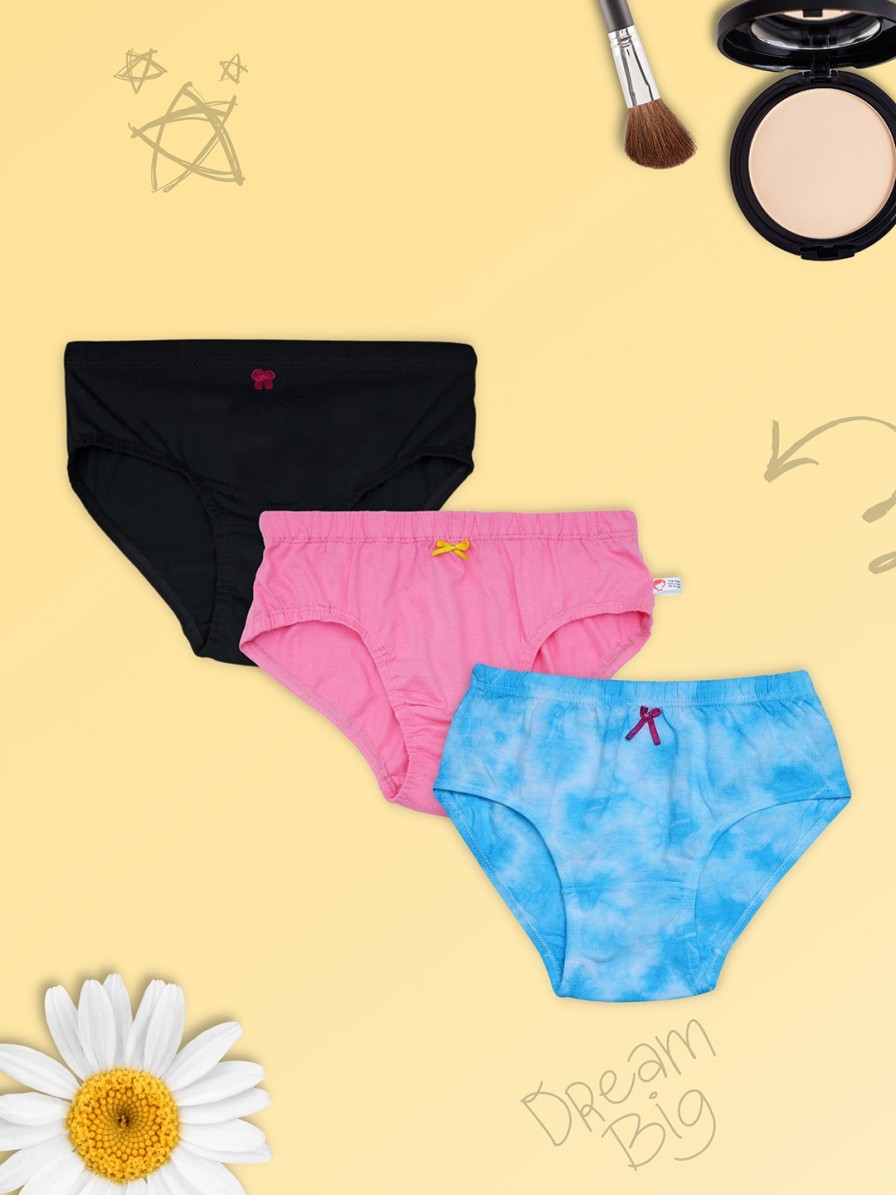 Kids DChica Innerwear & Thermals | Buy Dchica Girls Pack Of 3 Solid Cotton Briefs - Apparel For Girls