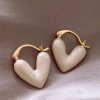 Women KRYSTALZ Earrings | Buy Krystalz Gold Plated Heart Shaped Hoop Earrings - Accessories For Women