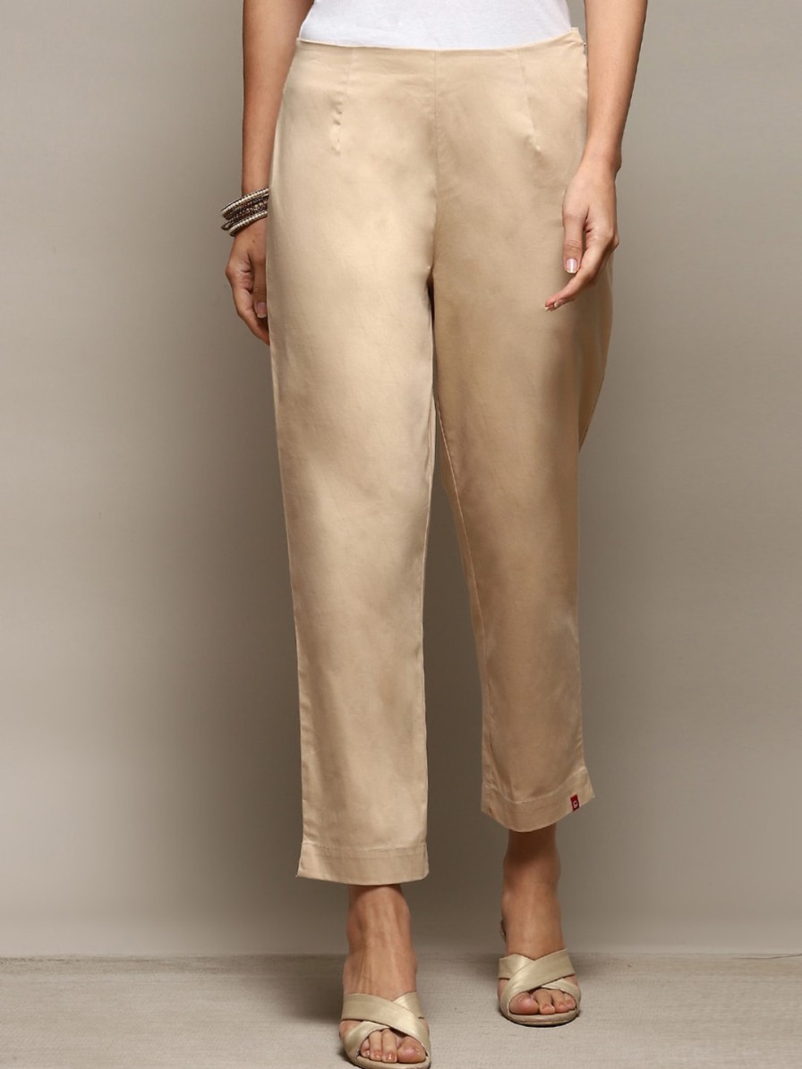 Women Biba Trousers & Capris | Buy Biba Women Relaxed Cotton Trouser - Apparel For Women