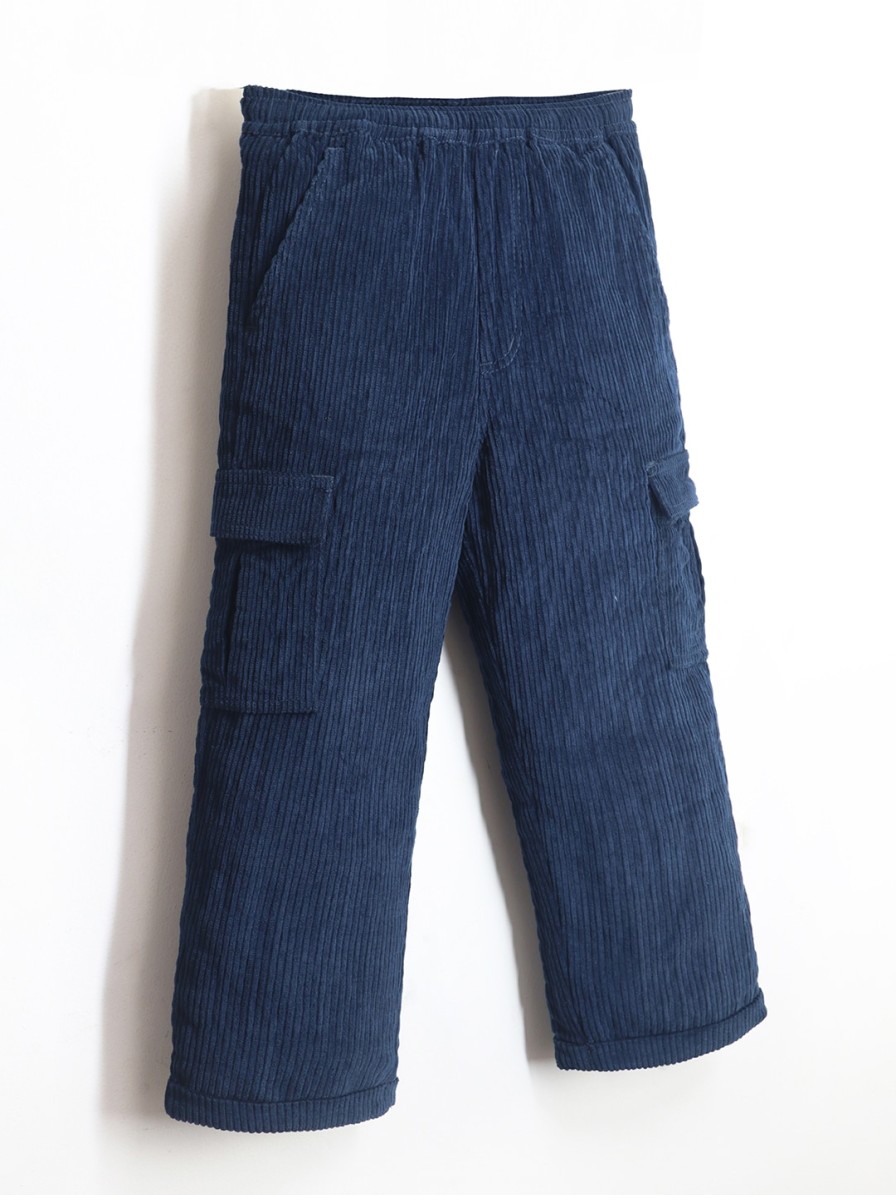 Kids Cherry Crumble Trousers | Buy Cherry Crumble Boys Self Design Mid Rise Cotton Cargos - Apparel For Boys