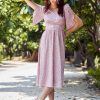 Women Athena Dresses | Buy Athena Peach Coloured Midi Dress - Apparel For Women