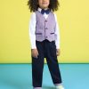 Kids Nauti Nati Party Wear | Buy Nauti Nati Boys Self Design Pure Cotton 4 Piece Single Breasted Suit - Apparel For Boys