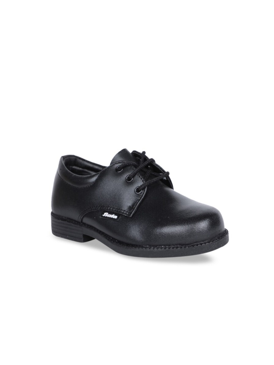 Kids Bata School Shoes | Buy Bata Boys Black Solid Derbys - Footwear For Boys