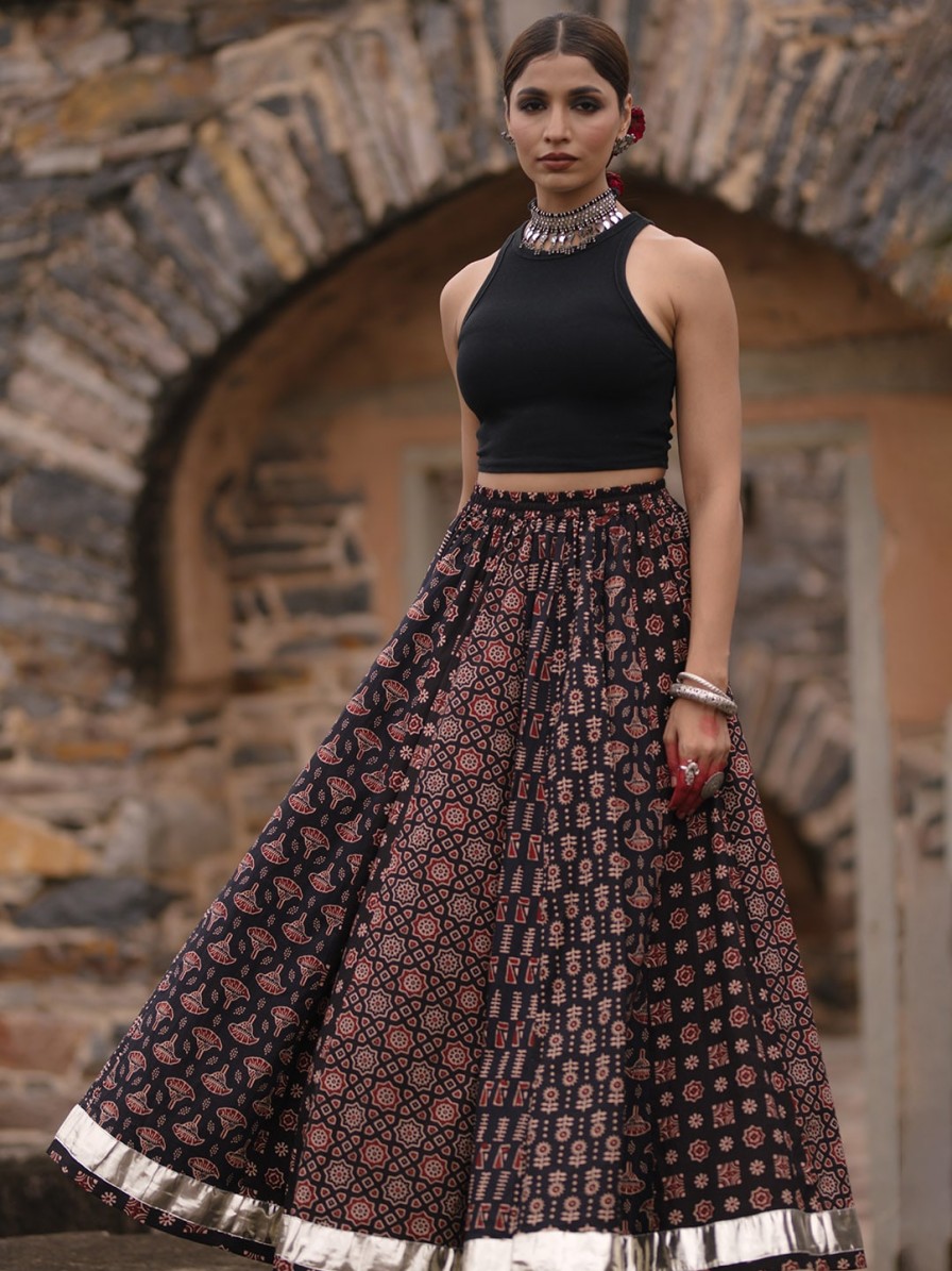 Women anayna Shorts & Skirts | Buy Anayna Women Printed A Line Flared Cotton Maxi Skirt - Apparel For Women